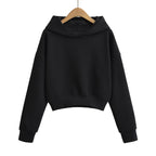 Sudadera Mujer Corta con Capucha