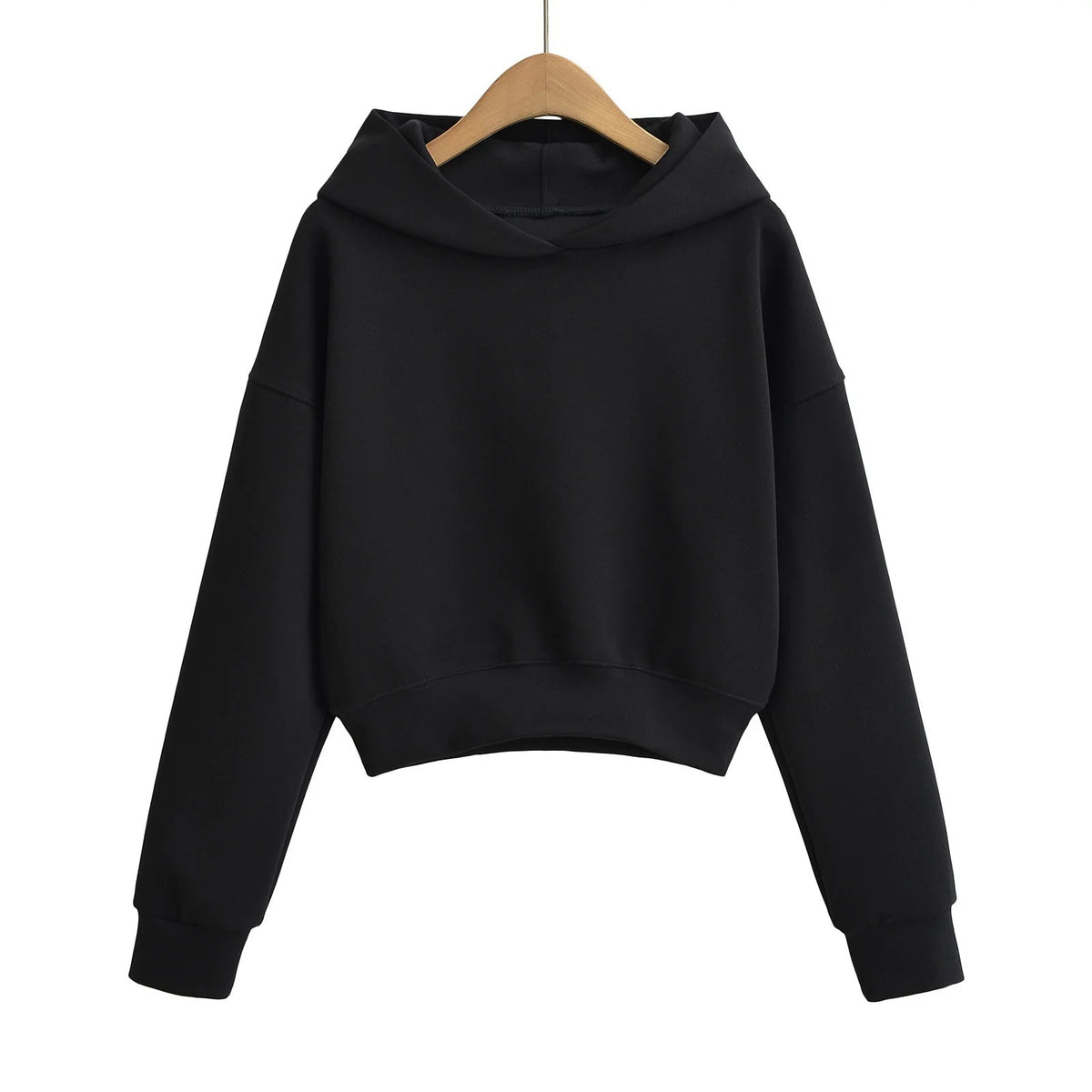 Sudadera Mujer Corta con Capucha