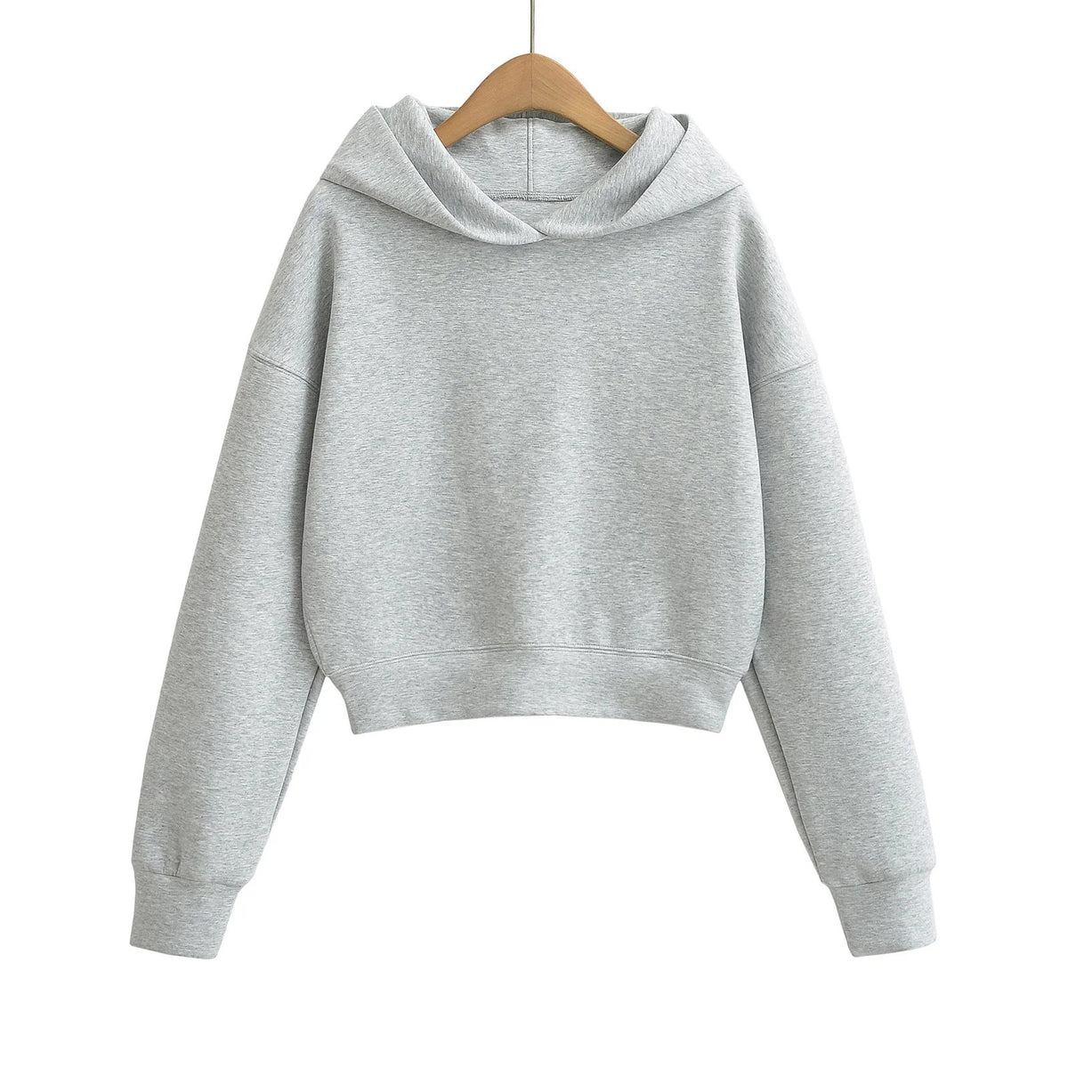 Sudadera Mujer Corta con Capucha