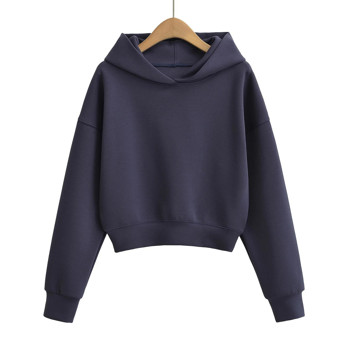 Sudadera Mujer Corta con Capucha