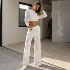 Conjunto Mujer Sudadera y Pantalón Waffle