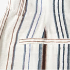 Pantalón Mujer Pierna Ancha Rayas Verano