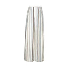 Pantalón Mujer Pierna Ancha Rayas Verano