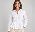 Camisa Mujer Rayas Cuello Solapa Oficina