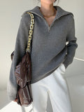 Jersey Mujer Cuello Polo con Cremallera