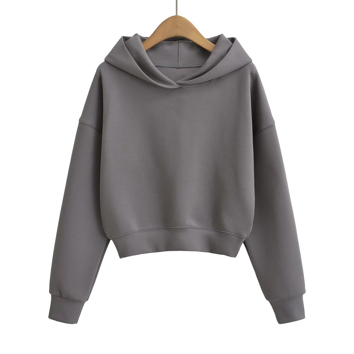 Sudadera Mujer Corta con Capucha