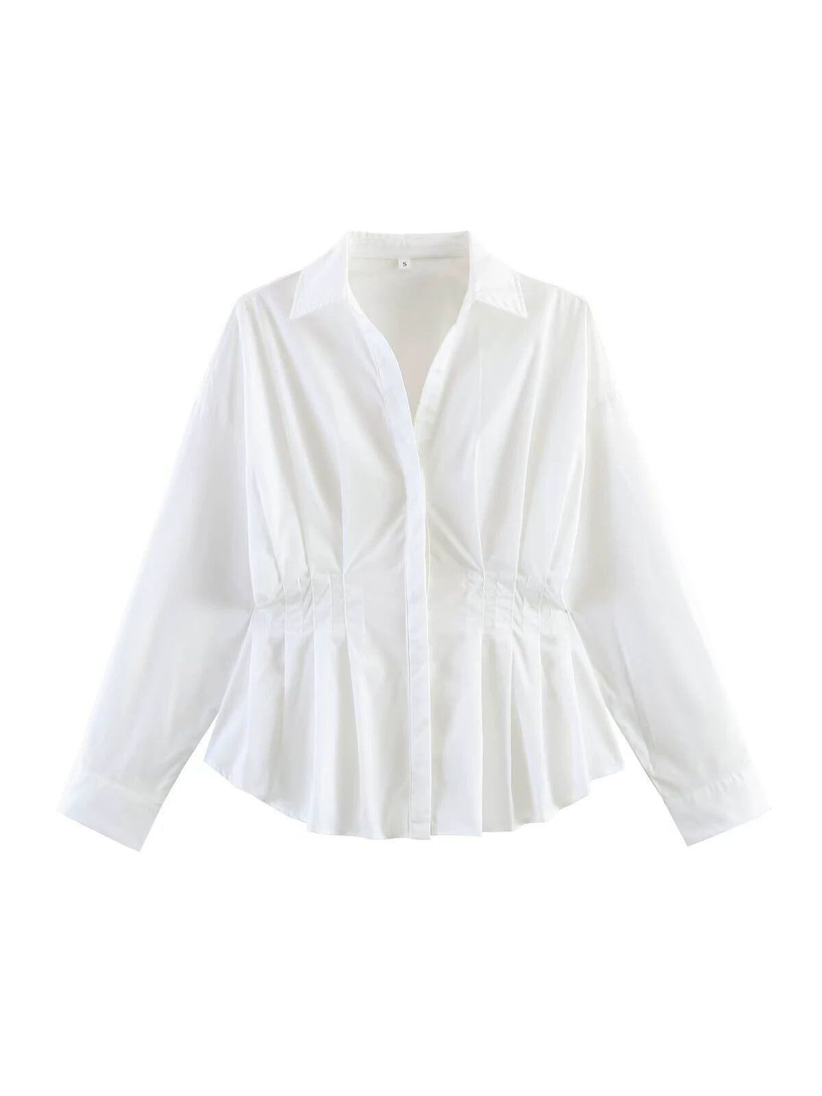 Camisa Mujer Rayas Cuello Solapa Oficina