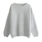 Jersey Mujer Punto Estilo Coreano Minimalista