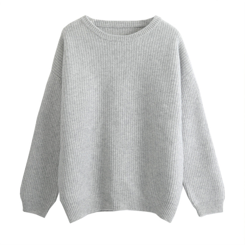 Jersey Mujer Punto Estilo Coreano Minimalista