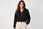 Sudadera Mujer Polar Media Cremallera